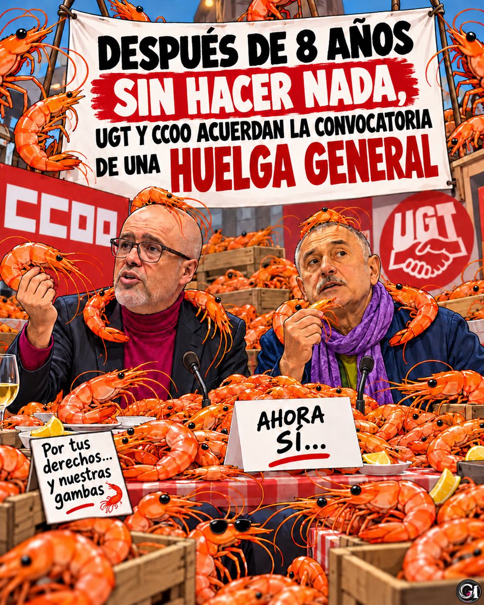 galaxiaincomoda's tweet photo. @UGT_Comunica Hombre.., está bien que lo digáis vosotros..

#comegambas https://t.co/O5kf5sfWMc