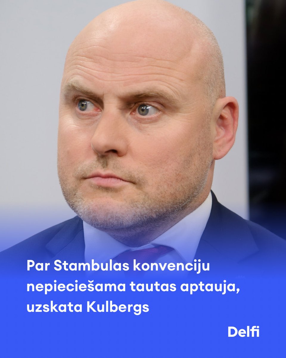 DelfiLV's tweet photo. Saeimas vairākums pērn lēma denonsēt Eiropas Padomes Konvenciju par vardarbības pret sievietēm un vardarbības ģimenē novēršanu un apkarošanu jeb tā dēvēto Stambulas konvenciju, tomēr pēc Valsts prezidenta Edgara Rinkēviča iejaukšanās galīgo lēmumu par Latvijas izstāšanos no starptautiskā dokumenta lems nākamā Saeima.

Pirms 15. Saeimas vēlēšanām pēc portāla “Delfi” pasūtījuma veiktajā SKDS aptaujā noskaidrots, ka Stambulas konvencijas denonsēšanu atbalsta 35,6 % respondentu, 46,9 % teica, ka Latvijai jāpaliek konvencijas dalībvalstij, bet grūti pateikt bija 17,5 % respondentu.