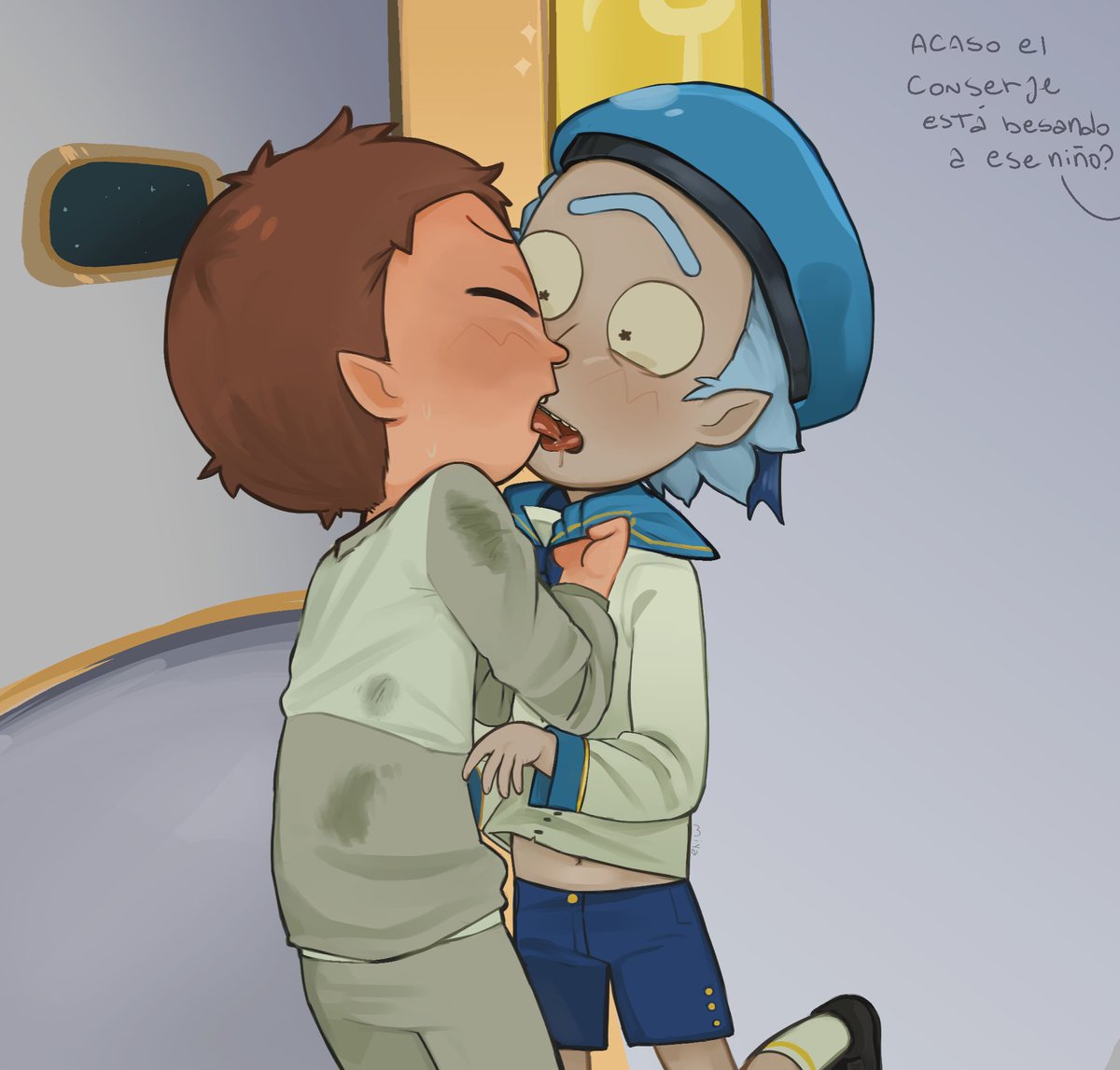 miyarowwe's tweet photo. #rickorty #rickortober2026 
day 1 and 3
First kiss + shota https://t.co/8ZYCmYgwz7