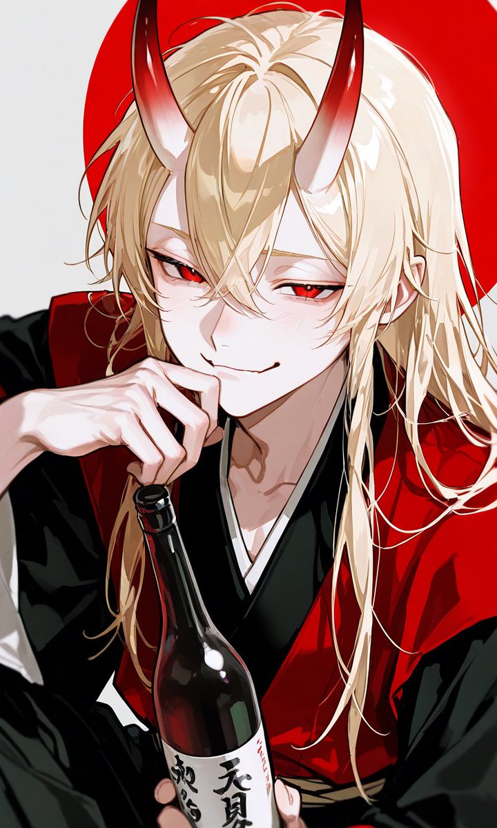 aoddw4's tweet photo. ちょこちょこ良いなって言ってもらえるうちの子をチラッと紹介させて、、
酒呑童子の朱羅くんです。
一人称は我って言うし酒豪で怪力で自由気ままで自信家な…ちょっと性格に難アリな1300歳の子です(私の好みで見た目幼い)
同じ子を2回目に作れない奴なのでちょっと違う部分あるけど https://t.co/uiEC50owda