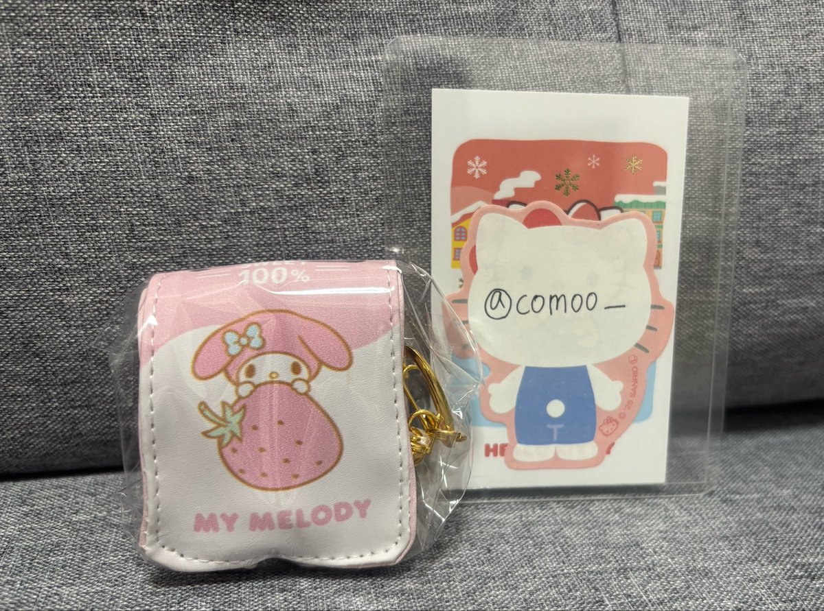 com00__'s tweet photo. 《交換》サンリオ　紙パック型リップケース

（譲）マイメロ

（求）キティ、クロミ

キティ優先で探しています。
郵送or大阪手渡し（新大阪付近）
お気軽にお声掛けください🙇 https://t.co/Y2FxTMsTz4