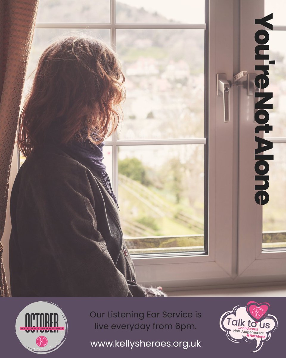 kellysheroes_'s tweet photo. Listening Ear
If you're finding things tough right now, support is here💗
You don't have to face it alone. Our free online mental health chat service is available every day from 6pm 👉 https://t.co/gaE3yi2wen
#MentalHealthSupport #MentalHealthAwarenessMonth https://t.co/BgG1VwXUu1