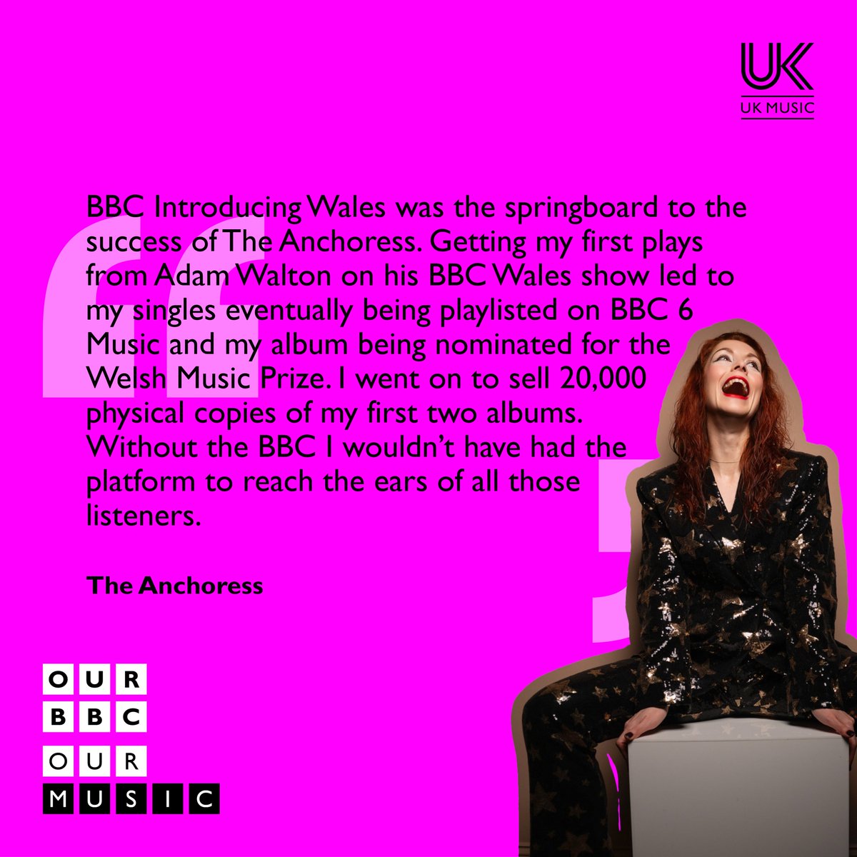UK_Music's tweet photo. Acclaimed artist @The_Anchoress has highlighted the crucial role the BBC has played in her career. And with the future funding of the Beeb under review, our Chief Executive @Tomkiehl discusses the unique relationship between music and the corporation: https://t.co/sNkMyZyiX8 https://t.co/7hpKNK2zAt