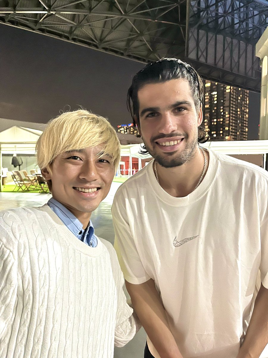 sattycampazzo's tweet photo. 昨日のアルカラスのジャパンオープン優勝観て参りました🔥
去年に続き今年も会えて幸せな時間を過ごせました😭
フェデラー、シュワルツマンの推しが引退した喪失感の中
カルロスのお陰でまたテニスを楽しめていることに感謝✨
#カルロス・アルカラス
#CarlosAlcaraz
#kinoshitajotennis #木下JOテニス https://t.co/K69RVT0uT0