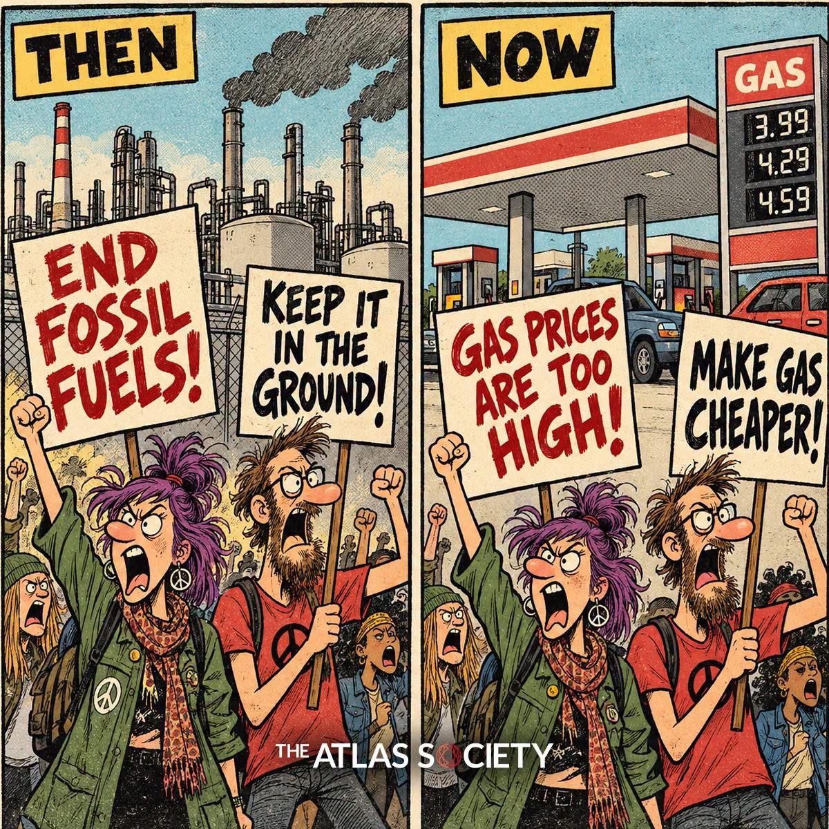 ToniLL22's tweet photo. “Affordable energy requires the freedom to produce it.” 
-The Atlas Society 

The far left’s double standards!
🔥🔥🔥👇🔥🔥🔥 https://t.co/2VEOEW3Ttn