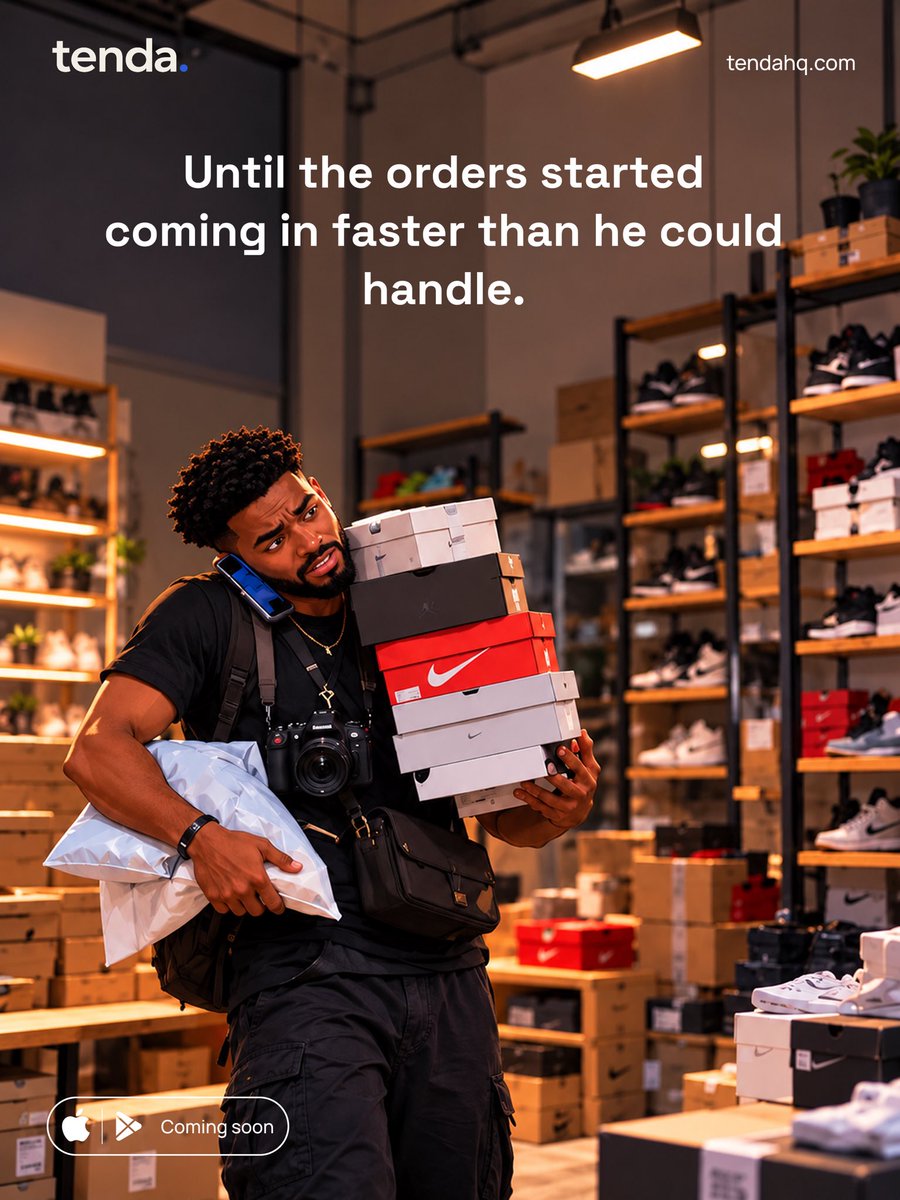 Tendahq's tweet photo. Tobi didn’t need another employee. He needed to stop doing everything himself.

Orders grew, deliveries took time, and Tobi was doing it all.

So he posted the task on Tenda, and someone else got it done.

Post the task. Let someone else handle it.

#Tenda #Microtasking #Gigs https://t.co/gfa6vzCpEG