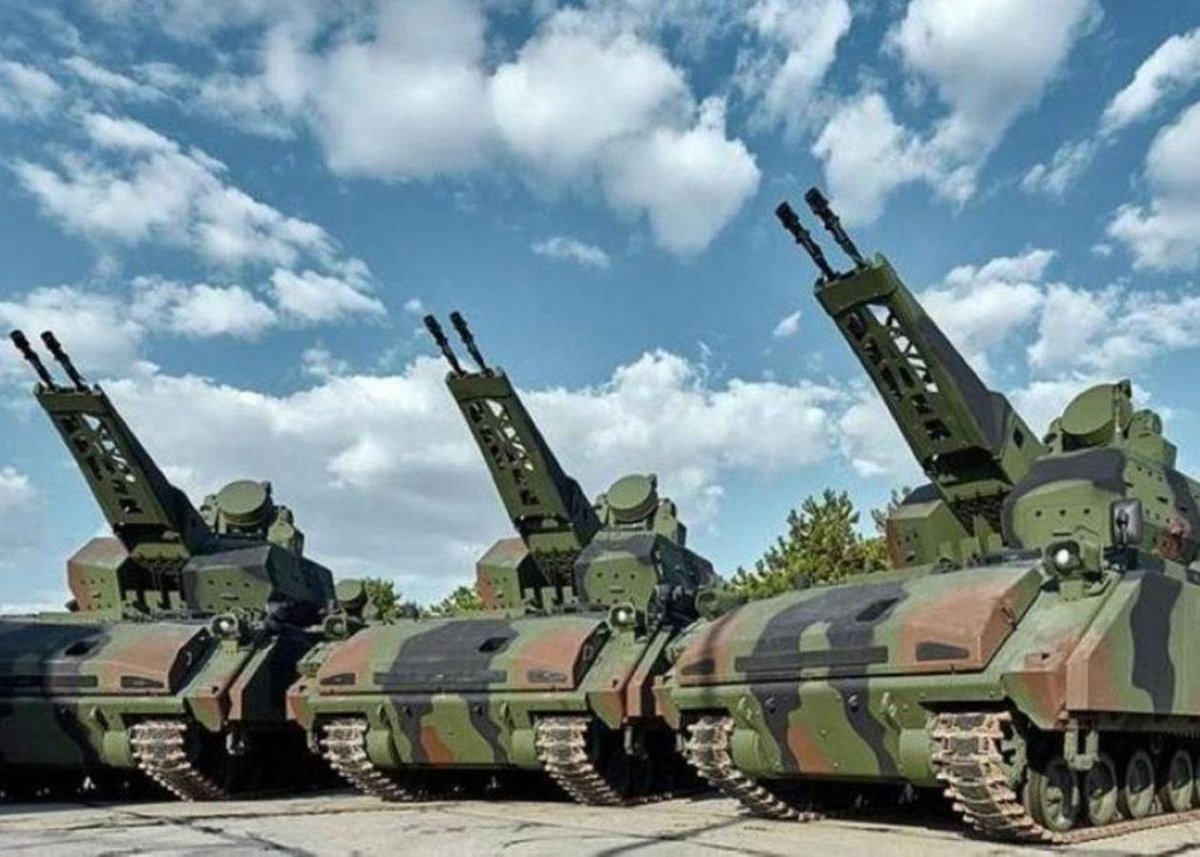 AndySch64494719's tweet photo. Die Türkei hat Korkut-Flugabwehrsysteme an die Ukraine übergeben

Ein Standard-System besteht aus drei Kampffahrzeugen und einem Kommandofahrzeug. Es ist unbekannt, wie viele Systeme die Ukraine erhalten hat. https://t.co/mafmqYY7jO