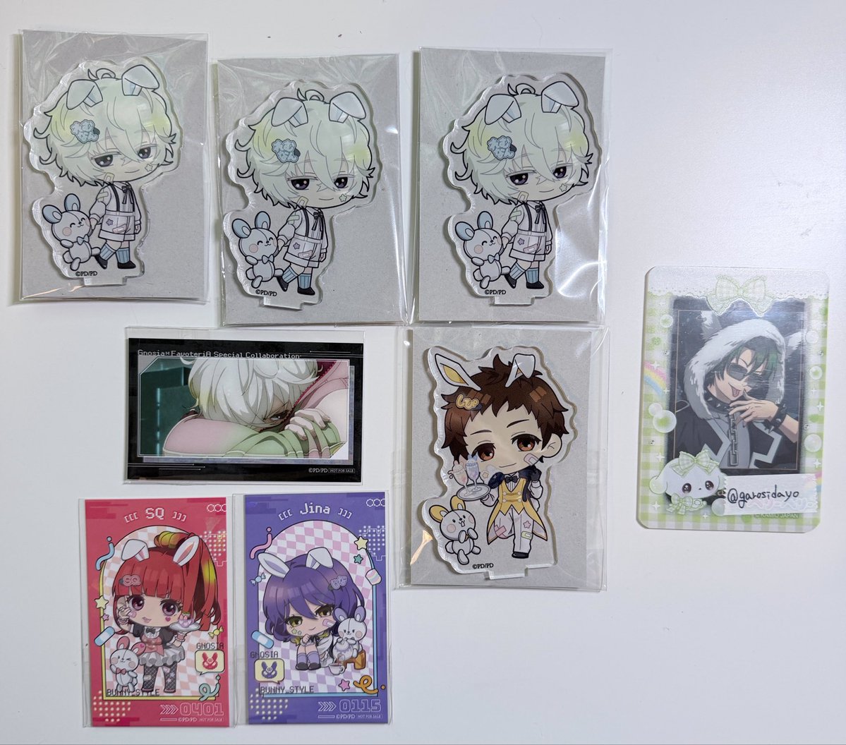 garosidayo's tweet photo. 【交換】
グノーシア ファボテリア 
Bunny Style ミニキャラアクリルスタンド 
アクスタ 特典

譲: レムナン シピ SQ ジナ

求: 沙明

郵送または仙台手渡し
10/11池袋手渡し可能
お気軽にお声かけください、よろしくお願いいたします。 https://t.co/VO6UMC2m6f