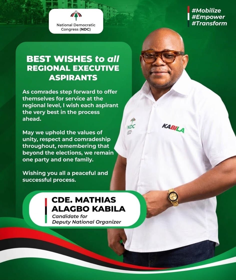 MrHorlali's tweet photo. A warm message of unity, service, and comradeship. Wishing all Regional Executive aspirants a peaceful and successful process. May our shared commitment to the party continue to guide us beyond the elections from Kabila ❤️🇬🇭

#Election #kabilafactor #NDC https://t.co/XgSncQur0K