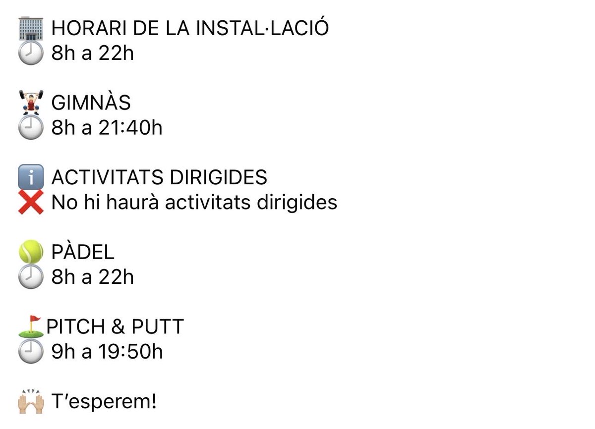 canalolimpiccat's tweet photo. 📅 DILLUNS 12 D’OCTUBRE · FESTIU
•
Aprofita el festiu per fer esport i gaudir de les nostres instal·lacions. 🙌🏼 https://t.co/rOVP3pWhfE