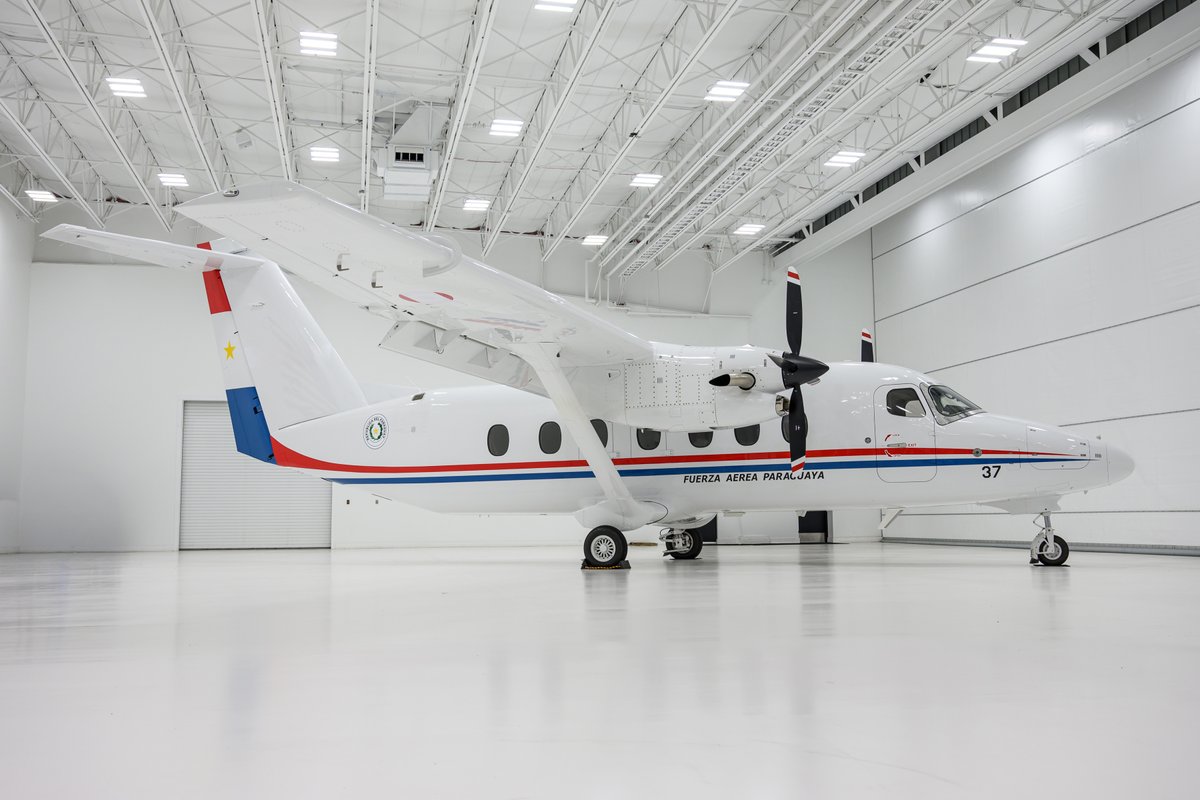 TextronAviation's tweet photo. The Paraguayan Air Force is the first South American military operator of the @Cessna SkyCourier, funded by Itaipu Binacional. Supporting medical evacuations, disaster relief and more, the SkyCourier helps complete critical missions.

Learn more: https://t.co/teNV5vJnCq https://t.co/rcKK4VHrT3
