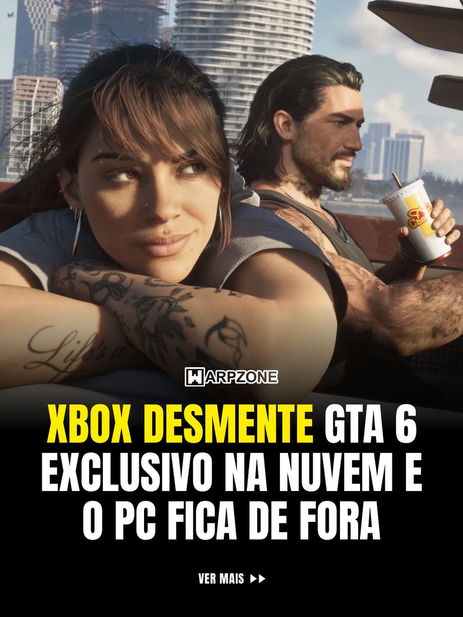 WarpZoneMe's tweet photo. Xbox desmente exclusividade de GTA 6 na nuvem.

#GTA6 #Xbox #WarpZone https://t.co/dc3nZUSSsB