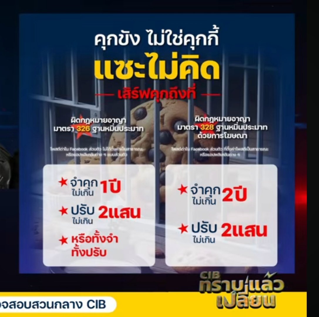 yinwarfamilysup's tweet photo. คุกขัง ไม่ใช่คุกกี้ "แซะไม่คิด" เสิร์ฟคุกถึงที่😉

CIB X POLICE IN LOVE
#CIBxที่รักสารวัตรเธียร์ https://t.co/2ThTsyZFPD