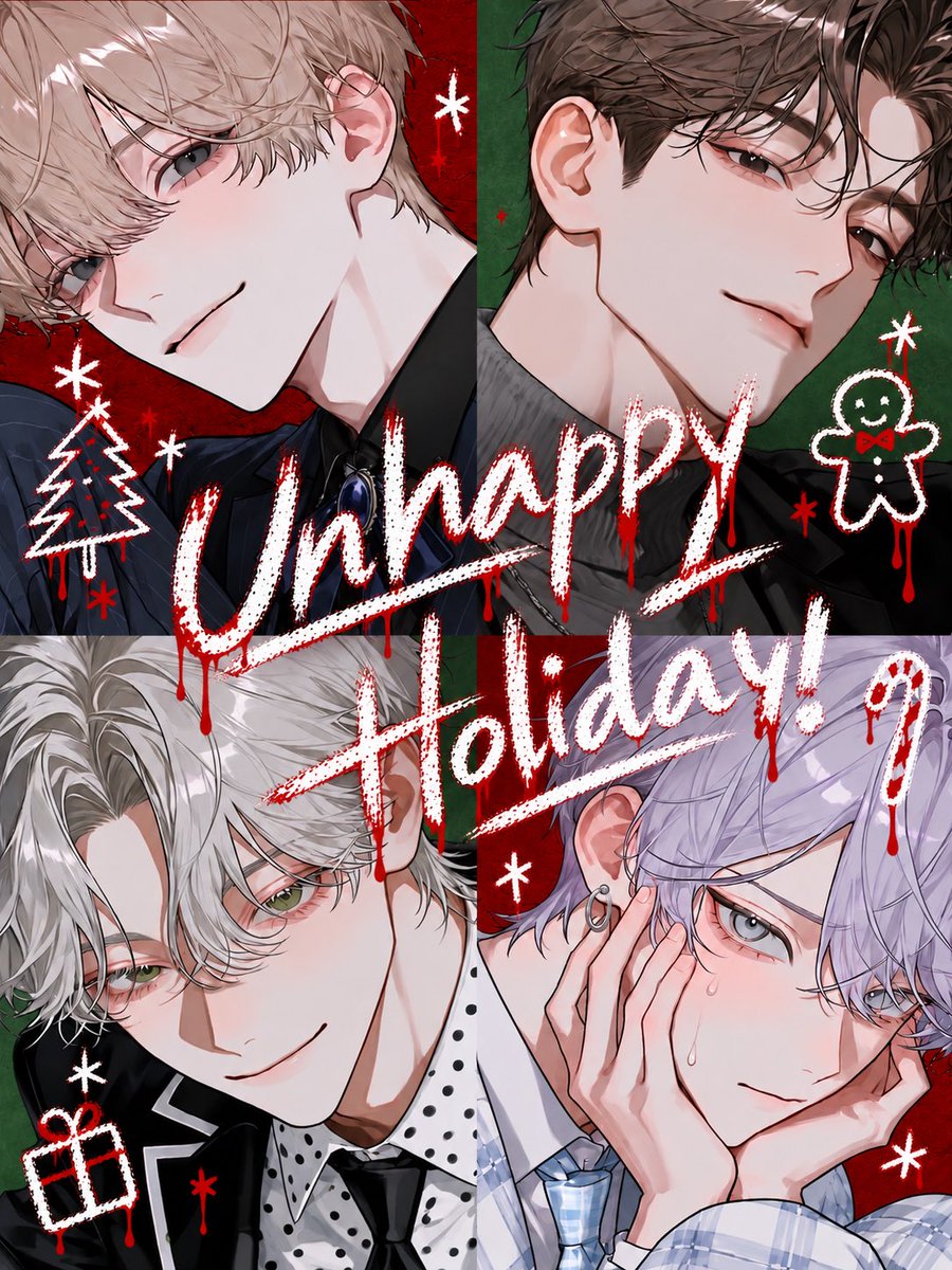 m00n__na's tweet photo. ⋆☾ ⋆zeta／新プロット⋆☾ ⋆

個性豊かな男達と共に、クリスマスイブの日に起こったデスゲームを生き抜きましょう！

生配信で視聴者に生き恥を晒さないよう、頑張ってください♩

🎄 Unhappy Holiday！🎄

#zeta
#AIチャットzeta https://t.co/KQlJ5YHnwd