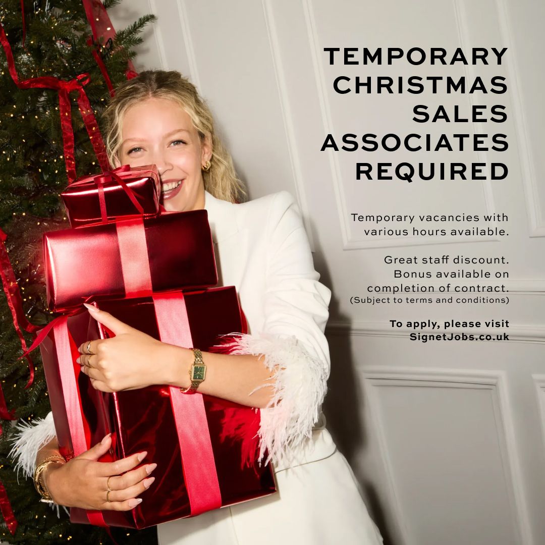 ChurchSquareSC's tweet photo. H. Samuel are hiring Christmas sales assistants

Join H.Samuel in Gifting Joy as a Temporary Christmas Sales Associate, with a range of hours, great staff discount and bonus opportunities available. Apply now at https://t.co/UwRb0fa4HF. 

#ChurchSquare #StHelens https://t.co/VkyiG2UO54