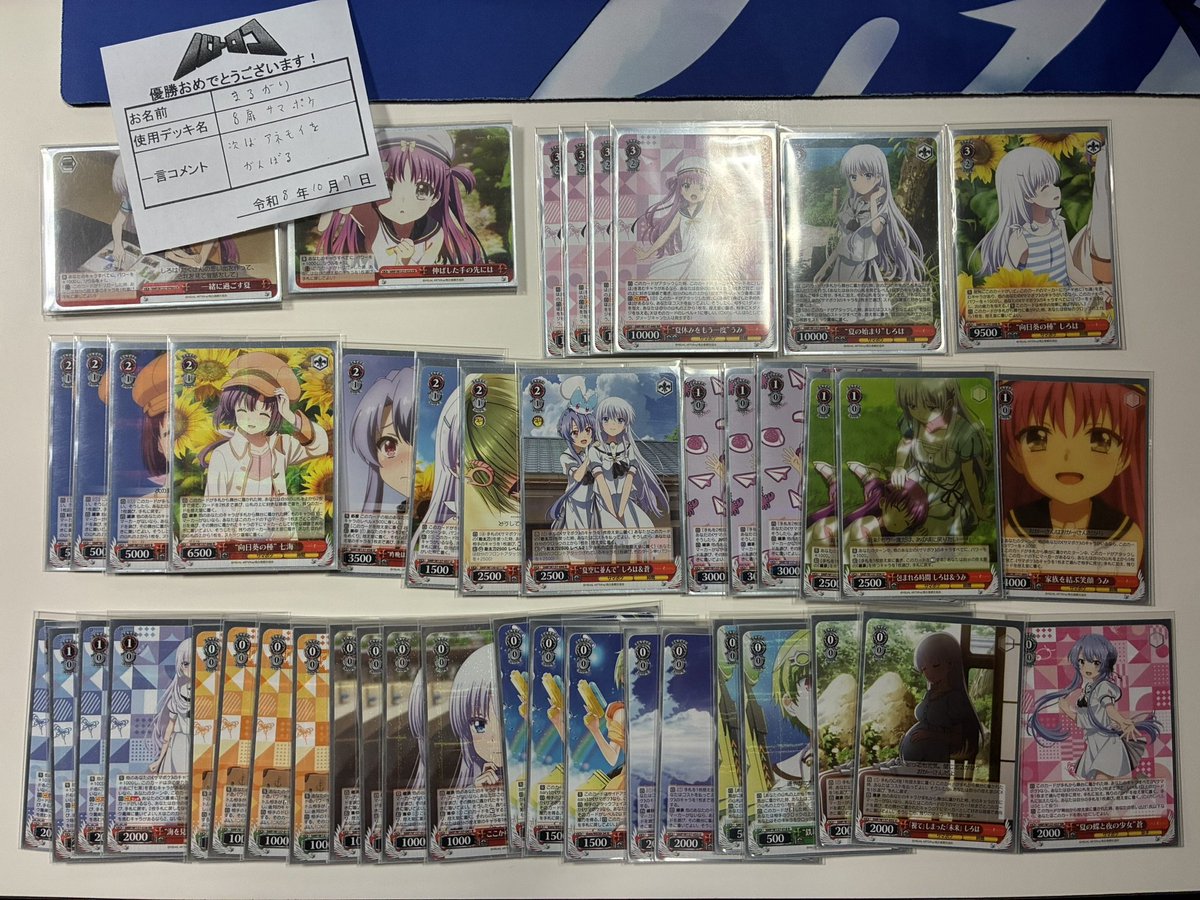 batoloco_kjz's tweet photo. 【大会結果】
#ヴァイス　 ショップ大会

優勝は・・・まるがりさんです‼‼

デッキ：8扉サマポケ
コメント：次はアネモイをがんばる

優勝おめでとうございます🎊
またのご参加お待ちしております🎶🎶
#キチロコ https://t.co/n5U93W9IWT