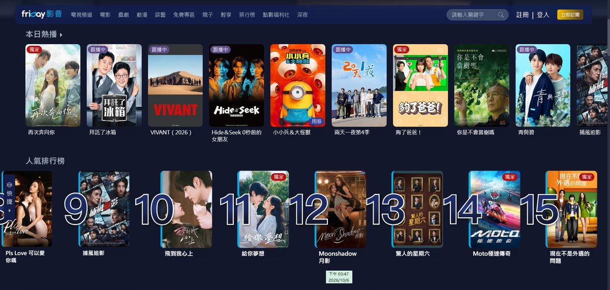 DirFor250305's tweet photo. 2026/10/06
“Moonshadow เงาใต้พระจันทร์ ”TOP12
friDayvideo Daily Overall Video Popularity Ranking

#MoonshadowSeriesEP8
#MoonshadowSeries
#GMMTV https://t.co/2NO1apuzVd