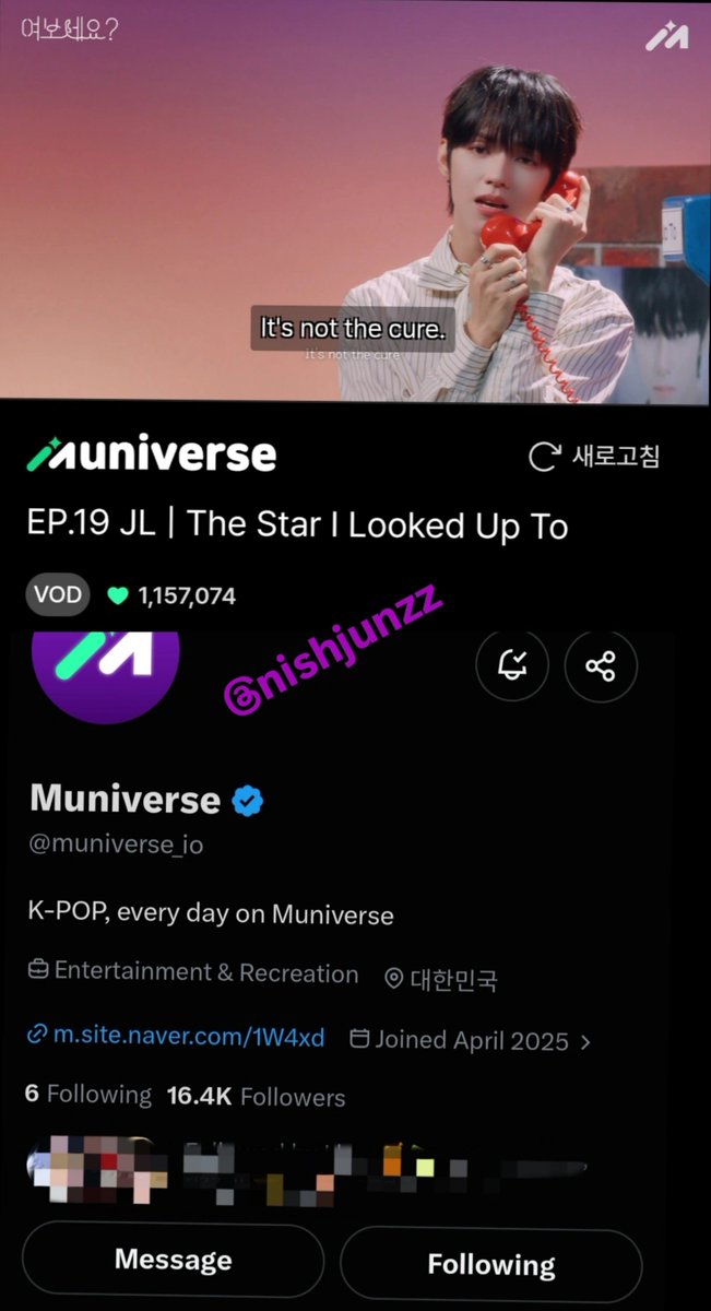 nishjunzz's tweet photo. when this was first announced i was just so happy^^ but the days felt so long to me because i was just waiting to see what JL would sing, knowing this was his first solo schedule and he was nervous about it… our JL really had no idea how happy we were for him.

and now we got all of this! so much content, so many little moments, THREE SONGS ㅠㅠㅠ i couldn't have asked for more. i loved getting to see JL just be himself throughout the whole thing. him being shy, getting nervous, laughing, talking, slowly getting more comfortable speaking korean as well… these are the kind of things i love seeing from him the most.

and the songs... we got 3 completely different JLs. different emotions, different feelings, and he gave each one so much of himself. this is why i love listening to him sing so much. he really makes you feel the song with him.

'Hate You' is definitely my favorite though, the emotions felt so natural and there was this kind of sadness in the way he sang it that i really loved. i've gone back to this one so many times already

i'm just really glad he got to have this moment. he was nervous but he did so well and gave us so much to remember from it.
i hope he knows how loved and supported he was throughout all of this.

thank you so much Muniverse for giving our JL this opportunity 🙇🏻^^. I'm really grateful we got to experience his first solo schedule like this. this one will definitely stay with me for a long time.

 #여보세요_제이엘 #Hello_JL
