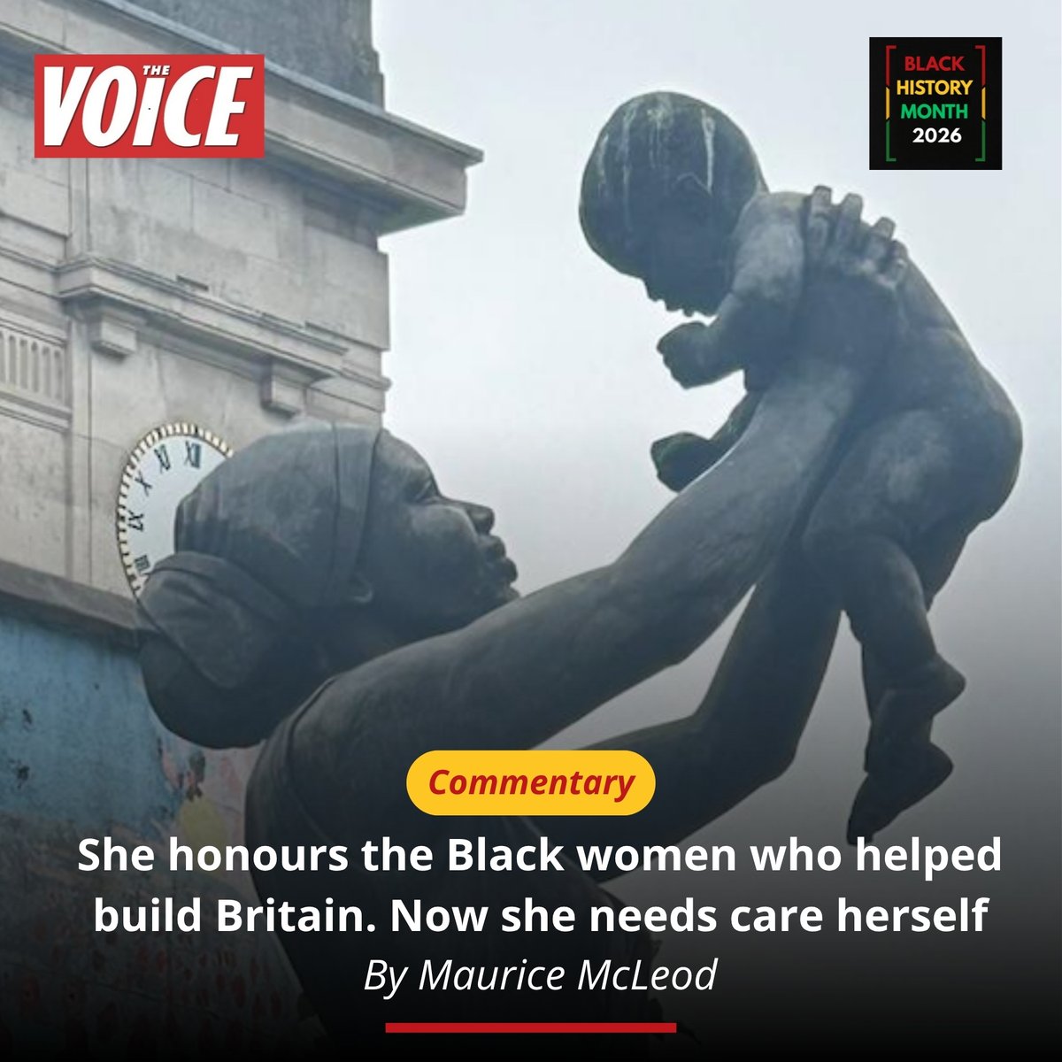 TheVoiceNews's tweet photo. #YourVoiceMatters 

Eighteen years after Britain’s first public monument celebrating an African Caribbean woman was unveiled,@mowords asks what its story tells us about who takes responsibility for preserving Black British history. 👇🏾

➡️https://t.co/S78lkX8IgW https://t.co/n6RUsJo54L