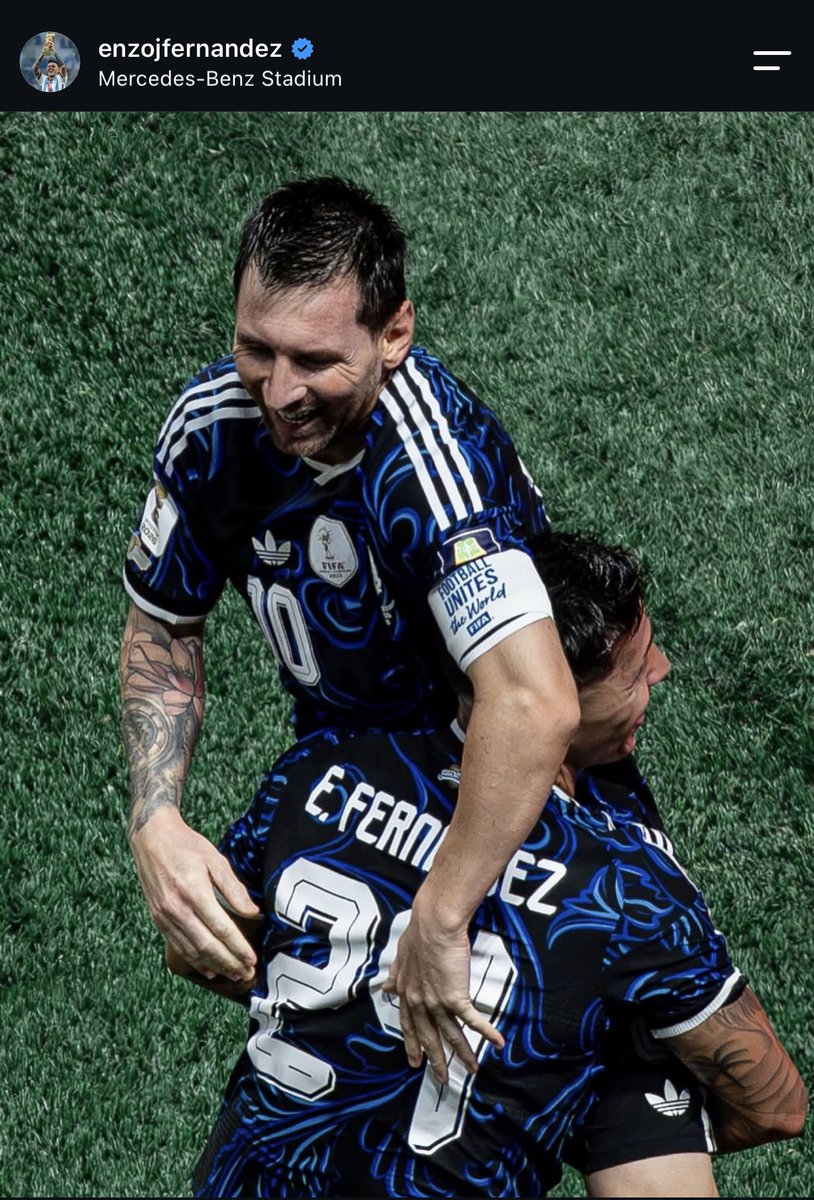 Bts2000Army's tweet photo. I think Enzo beat us all by being the biggest Messi fan https://t.co/kAz3xBaqaQ