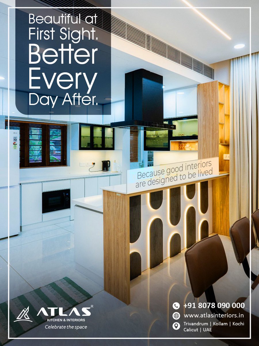atlaskitchentvm's tweet photo. A home shouldn't just photograph beautifully. It should make movement easier, storage smarter and everyday living more comfortable.

📞 Contact Us: +91 8078 090 000

Trivandrum | Kollam | Kochi | Calicut | UAE https://t.co/WEUGnPFM0I