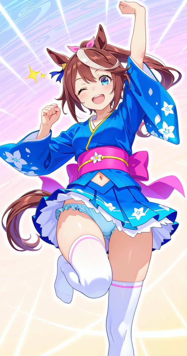 vircraft's tweet photo. わっしょいテイオーちゃん！

トウカイテイオー / Tokai Teio
SFW anime-style AI fanart. https://t.co/VC6P4gTHgt
