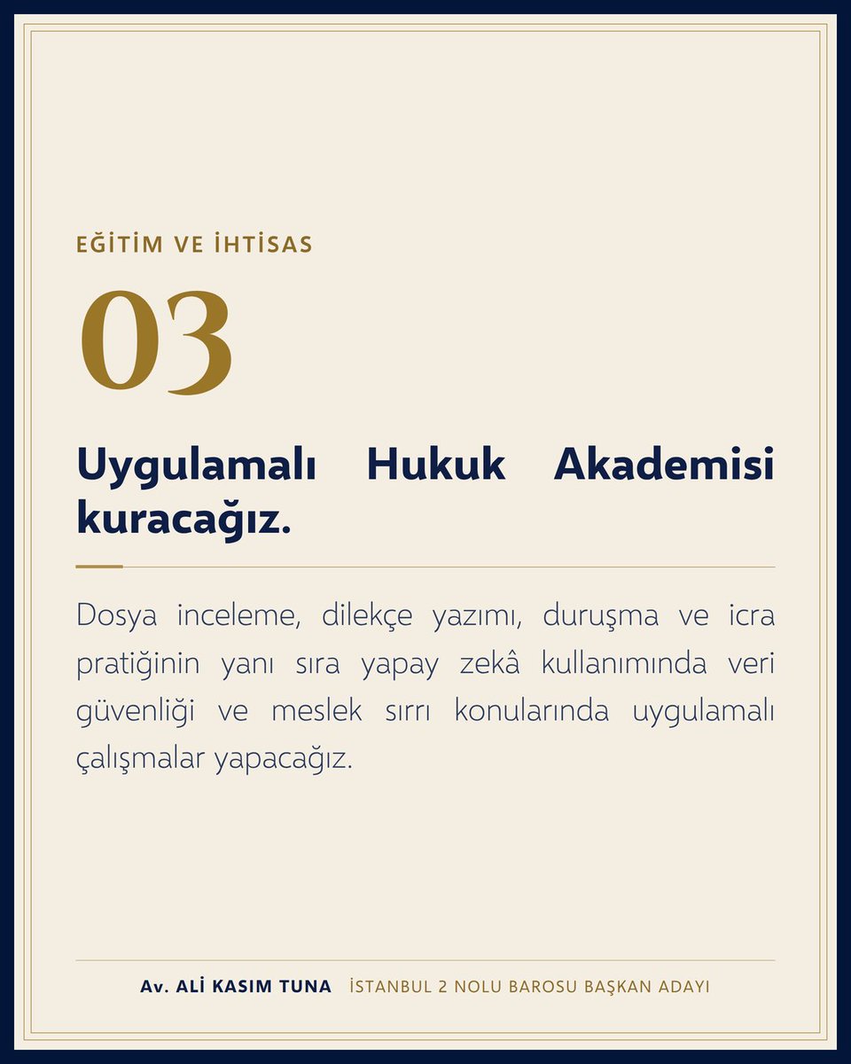 AliKasimTunaTR's tweet photo. Bilgiyle güçlenen avukat:

Daha güncel, nitelikli ve uygulamalı eğitim.

#SabahNamazındaBuluşuyoruz https://t.co/yg5bAHA7XY