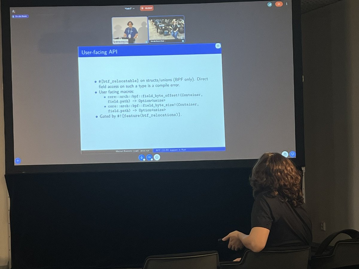 FBorsik's tweet photo. “#BPF CO-RE support in #Rust”
https://t.co/3eacs7G4z5
Michal Rostecki w/ @anza_xyz at @linuxplumbers 2026
#LinuxPlumbers #OpenSource #Linux #FLOSS #FOSS #LinuxKernel #Kernel #LinuxPlumbers2026 #RustLang #BerkeleyPacketFilter #Solana #blockchain #Anza https://t.co/eUqRm0dwhj
