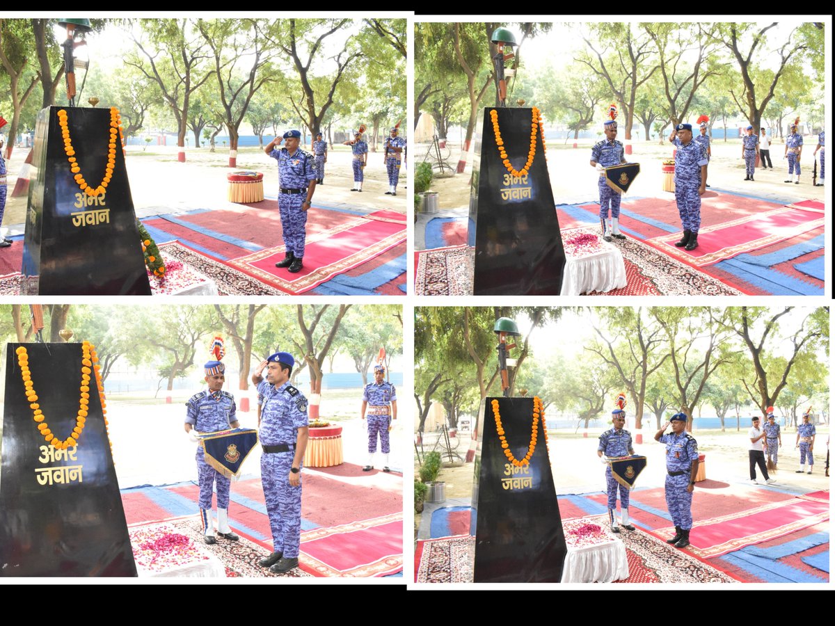 MeerutRapo's tweet photo. दिनांक 07/10/2026 को द्रुत कार्य बल के 34वें स्थापना दिवस के अवसर पर, श्री अरुण कुमार भारती,पुलिस उप महानिरीक्षक ने रैपो के सभी कार्मिकों को RAF की स्थापना दिवस की हार्दिक शुभकामनाएं एवं  बधाई दि तथा शहीदों को श्रद्धांजलि अर्पित कर बल के प्रति उनके योगदान को नमन किया। https://t.co/jthZrrH96L