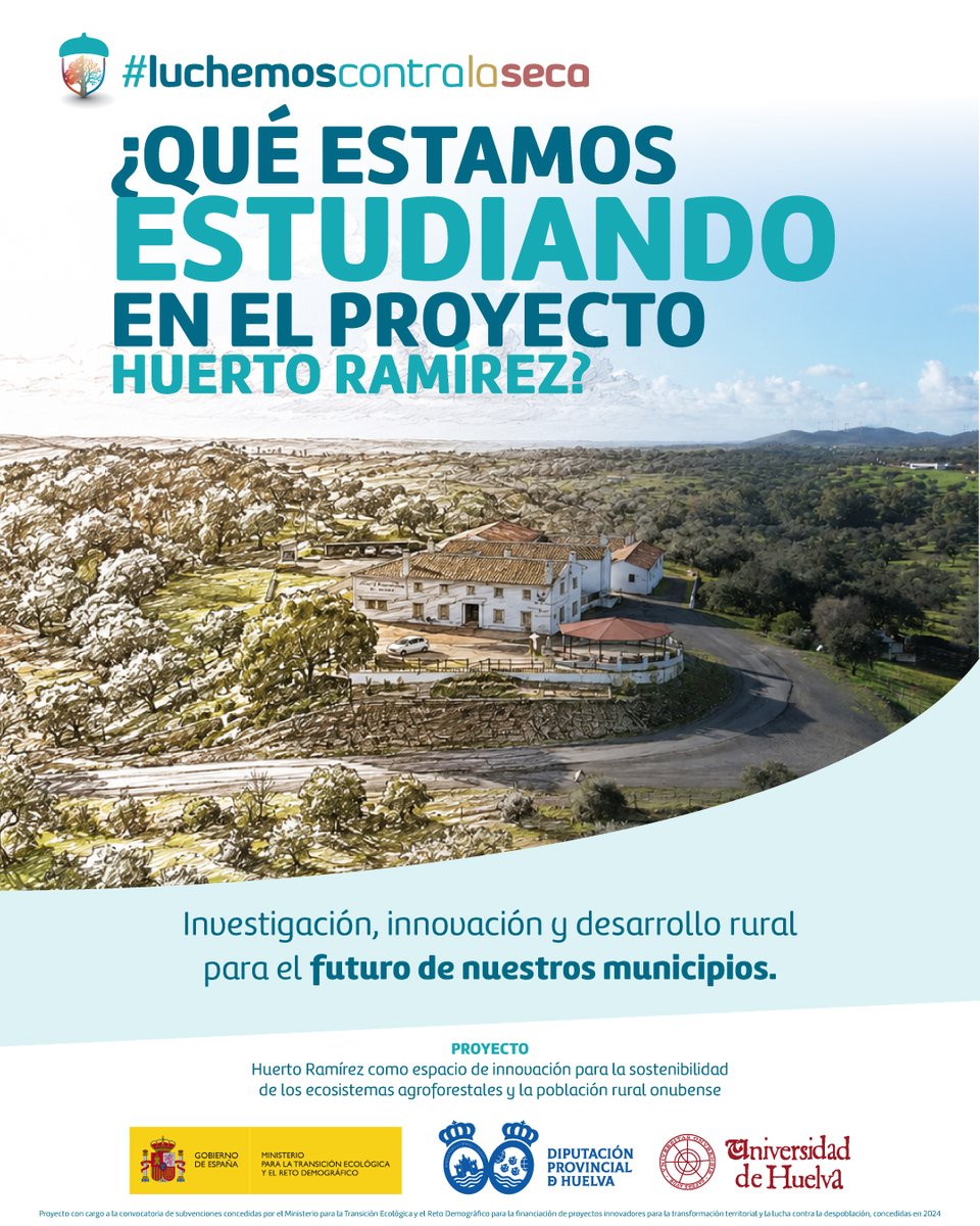 DipuHU's tweet photo. 🌳 ¿Qué estamos estudiando en el proyecto Huerto Ramírez #LuchemosContraLaSeca?

Desde el Área de Planes de Innovación Local y Reto Demográfico de la @DipuHU analizamos de la mano de la @UniHuelva la realidad de nuestros municipios rurales para conocer mejor sus recursos, 👇 https://t.co/ER4d8gF8w0