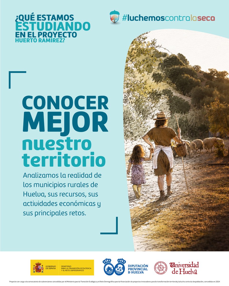 DipuHU's tweet photo. 🌳 ¿Qué estamos estudiando en el proyecto Huerto Ramírez #LuchemosContraLaSeca?

Desde el Área de Planes de Innovación Local y Reto Demográfico de la @DipuHU analizamos de la mano de la @UniHuelva la realidad de nuestros municipios rurales para conocer mejor sus recursos, 👇 https://t.co/ER4d8gF8w0