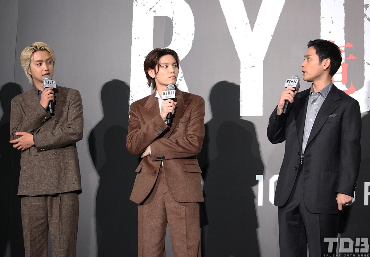 talent_databank's tweet photo. 映画『RYUJI 竜二』ジャパンプレミア

BE:FIRST・JUNON、役でも現実でも“兄貴”柳楽優弥の背中を追う
「色んなものを吸収させていただいた」

▼詳細はこちら
https://t.co/qWZ1CYQejv 

#JUNON #BEFIRST #映画RYUJI https://t.co/ViQOOYDmnK