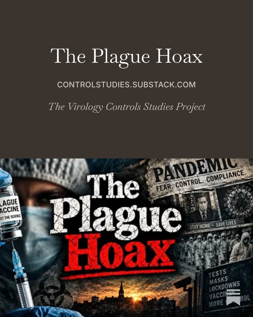 JamieAA_Again's tweet photo. The Plague Hoax
Emergency Broadcast to counter the latest scare story. 
We cover the deception of classing the same claimed bacteria on "Pneumonic plague" rather than "Bubonic" to make it appear more scary. 
Then we go back to 18th Century France where many physicians carried out their own brutal studies concluding there was nothing contagious about the Plague. 
No Contagion, No Pathogen, No Fear.