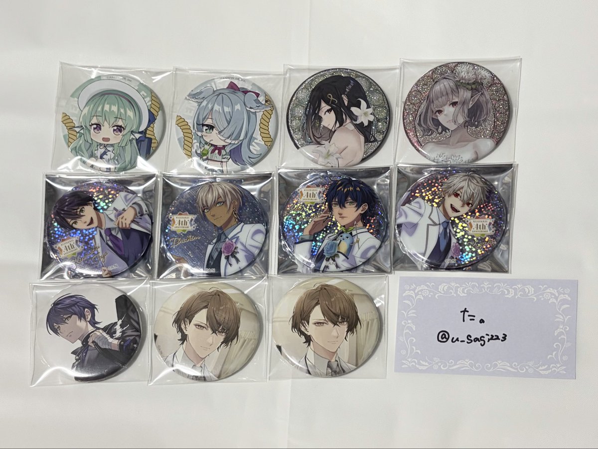 u_sagi223's tweet photo. 【交換,譲渡】にじさんじ 缶バ

譲：画像1
求：定価+送料orALT記載

△郵送希望
△譲渡の場合PayPayのみ

お気軽にお声掛けください🙌🏻 https://t.co/pe2TaE5hMV