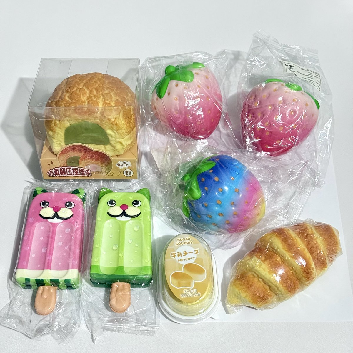 Morpheus_weR's tweet photo. 🥐 ส่งต่อ #สกุชชี่ ของใหม่ New´ˎ˗

🍮 ขายเหมาทั้งหมด 8 ชิ้น 420฿ รวมส่ง

🍓 strawberryสีรุ้งถุงฉีกตั้งแต่สั่งมาค่ะ

🍦 ราคาที่กดมา~780 ไม่ได้เล่นเลยค่ะ

꒰ สนใจเมนชั่น/ฟอล/ทักdm ได้เลยน้า ꒱

#ตลาดน��ดสกุชชี่ #ส่งต่อสกุชชี่ #Squishy https://t.co/g5Vq7Dv91a