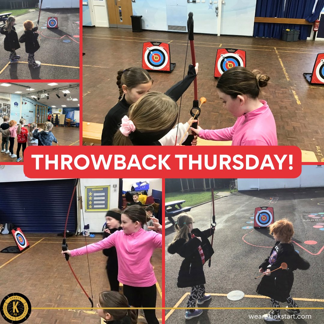 wearekickstart's tweet photo. πΉ Throwback Thursday! π―
A look back at our February Sports Camp, where children had a go at archery! π
Want to join the fun? Our October Sports Camp bookings are OPEN NOW! π
π Book now: https://t.co/7STtXJHlIi
#SportsCamp #Archery #OctoberHalfTerm #Kickstart https://t.co/Zn8tWbYRCr