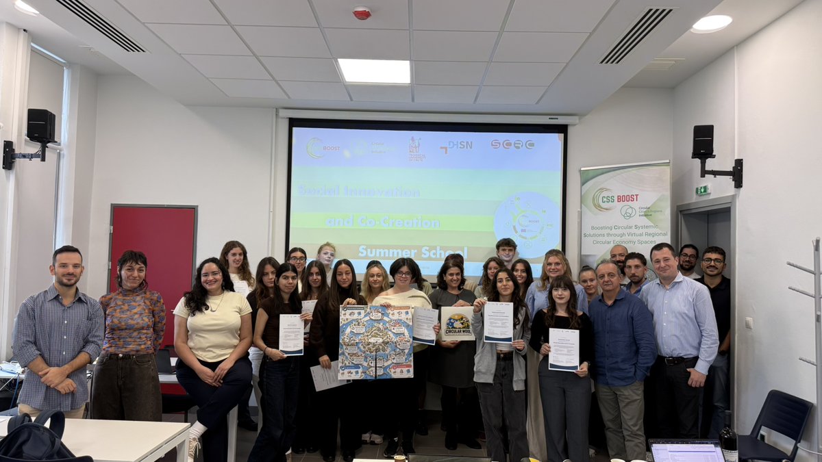 CSSBoost's tweet photo. 🎓 That’s a wrap on the #CSSBoost Summer School 2026!

Students from TUC &amp; DHSN spent 3 days exploring #SocialInnovation &amp; #CircularEconomy across Crete, from Design Thinking in Chania to visiting MACC &amp; Mills of Crete in Heraklion! 🚜 https://t.co/D8QKsyazhC
