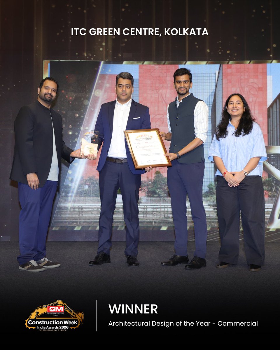 _morphogenesis's tweet photo. Conceived at the intersection of climate, culture, and contemporary working life, ITC Green Centre, Kolkata, has won Architectural Design of the Year – Commercial at the Construction Week India Awards 2026. https://t.co/9G2qlwJNHs