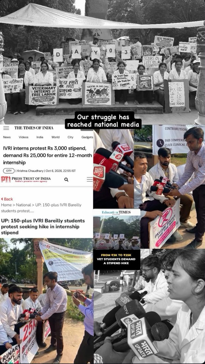 DrRaghavMittal's tweet photo. @icarindia @ChouhanShivraj @ivri_1889 @dare_goi @CimmytMl @YashpalSMa16711 @PMOIndia @htTweets @ZeeNews @ndtvindia @ABPNews @aajtak @indiatvnews 
#IVRIINTERNSTIPEND https://t.co/AXPRM085Cs
