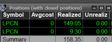 TheChoosyTrader's tweet photo. okay now you guess which trade was real money and which was sim account? $LPCN https://t.co/jNANHMoolu