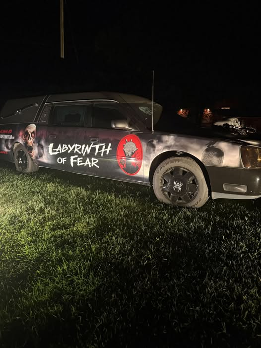 FearLabyrinth's tweet photo. Nevada, MO: Did anyone notice what was missing last night? Where is the hearse? What or whom could it be picking up? I think it had a shovel in the back, what could that mean? https://t.co/iptQrHkiNT