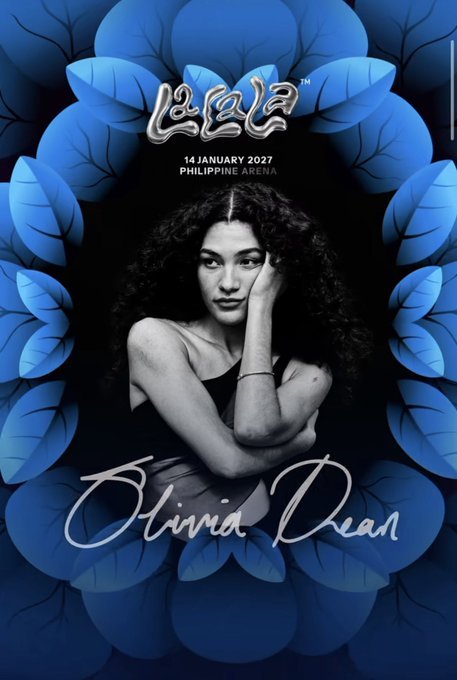 ABSCBNNews's tweet photo. British singer-songwriter Olivia Dean is coming to Manila to headline "LALALA Fest" at the Philippine Arena on January 14, 2027.

Joining her for the event is Nation's Girl Group BINI, among other acts. | via @mjfelipe https://t.co/ZYm8GkOkKY
