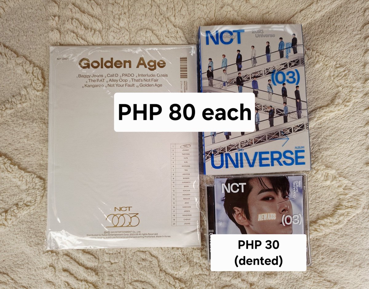 SeBaek_EXO9's tweet photo. Wts lfb ic ph

Rfs: Review center enrollment fee 🥺

NCT 127, NCT DREAM, NCT WISH, WAYV album complete inclu except pc

🏷 taeyong jaehyun johnny jungwoo doyoung yuta haechan mark jisung renjun jaemin jeno chenle hendery ten kun xiaojun yangyang jaehee sion riku sakuya ryo yushi https://t.co/Y1IwkArQdy