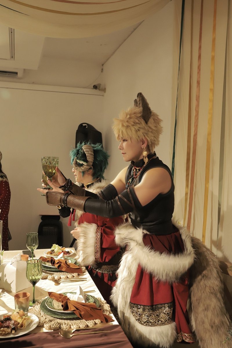 Raccooneros's tweet photo. 💥🐺×🥦🐏結婚式））） https://t.co/KFDloElTZY