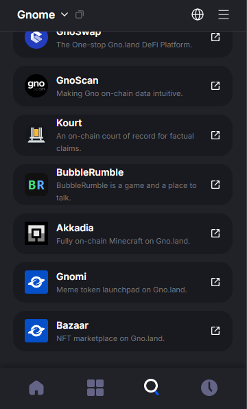adenaapp's tweet photo. 🔍 New dapps in the Explore menu

Meet new apps built on @_gnoland in the Explore menu!

If you're a builder and would like to add your dapp, submit a PR here: https://t.co/3qLhxN1FSk https://t.co/WonP67ODup