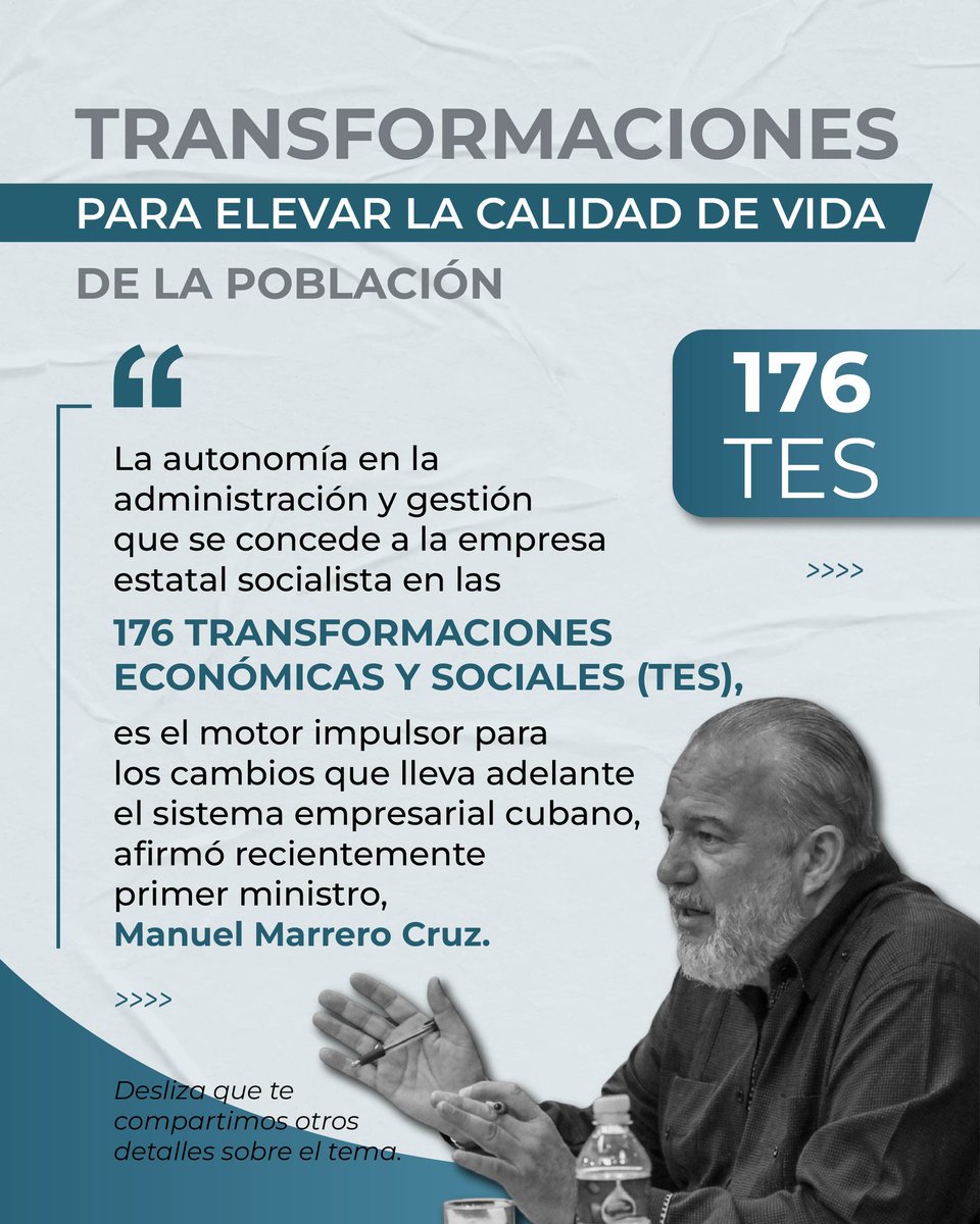 MinagCuba's tweet photo. Transformaciones económicas y sociales en #Cuba, motor impulsor de los cambios en el sistema empresarial cubano. #CubaNoEsUnaAmenaza,ElBloqueoSí #AgriculturaCubana @YdaelB https://t.co/zMHiGm9b4c