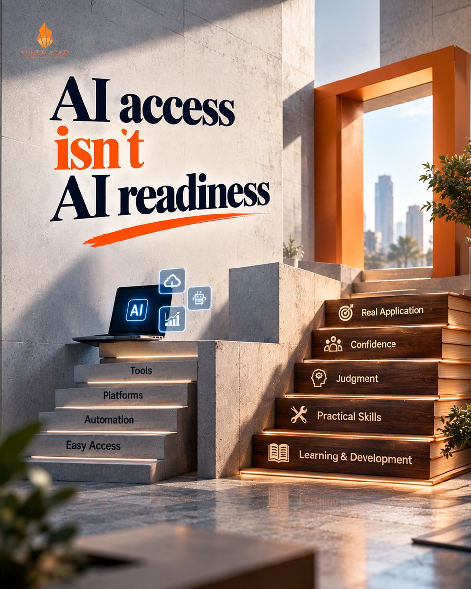 GateACAD's tweet photo. AI use is rising, but access to development is not keeping pace.
 
 PwC’s 2026 workforce survey found that AI use increased while access to learning and development resources declined.
 
 That creates a new leadership challenge: not just giving teams tools, but helping them build judgment, confidence, and practical skills around them.
 
 The next AI gap may be a learning gap.
 
 Is your team learning as fast as its tools are changing?