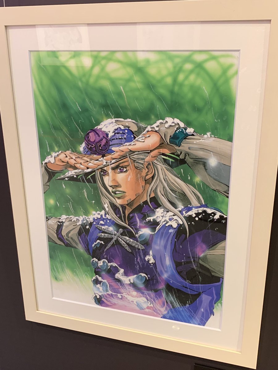 fkr_ars's tweet photo. 先日のジョジョキャラバン。構図と色彩が好きすぎる〜😇SBRは動きを感じる絵が多い印象がある。ホットパンツとルーシーとシュガーマウンテンが好き😇観られて良かった＆ゆったりと堪能できて最高でした〜😇 https://t.co/Cj8LTh8jZz