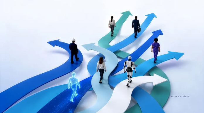 McKinsey_MGI's tweet photo. “Over the next decade, AI, automation, and economic forces like demographic aging will set off the largest workforce restructuring in history... how do we ensure that workers will have the right skills for the jobs of tomorrow?”

MGI Director Kweilin Ellingrud breaks down key findings from our new report on AI and the future of work in the United States. https://t.co/P2kx0gik9G