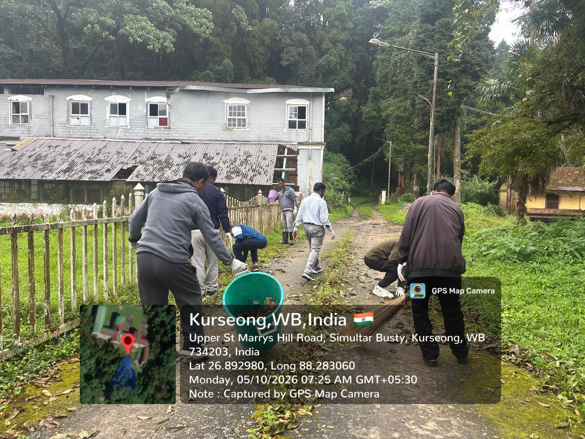 IIfmBhopal's tweet photo. As part of Special Campaign 6.0, a cleanliness drive was organized at IIFM, Kurseong, West Bengal, on 05.10.2026. The initiative reflected IIFM’s commitment towards cleanliness, hygiene and a cleaner, greener campus.
#SpecialCampaign6 #Swachhata #CleanlinessDrive #IIFM https://t.co/msHMDa9qKI
